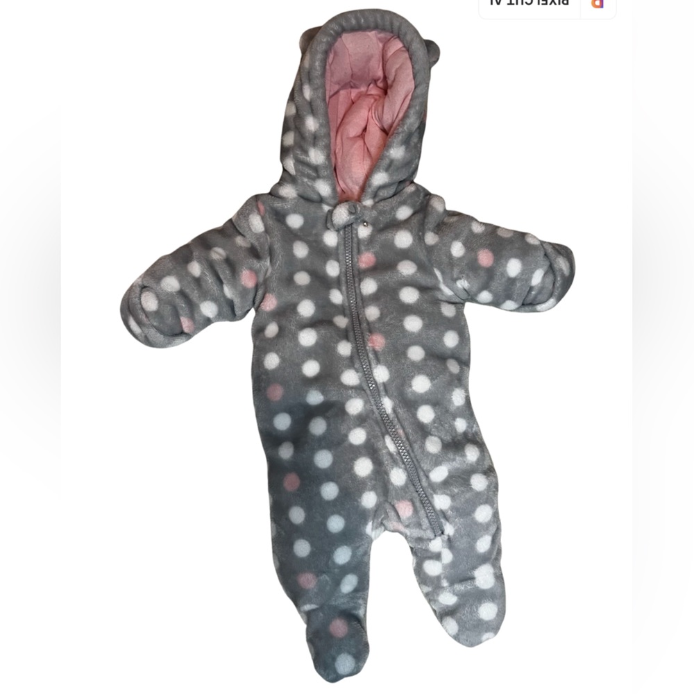 Wonder Nation girl bear plush suit - 0-3 months